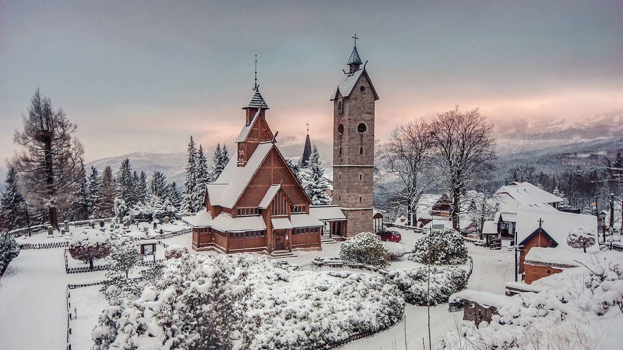 Świątynia Wang zimą