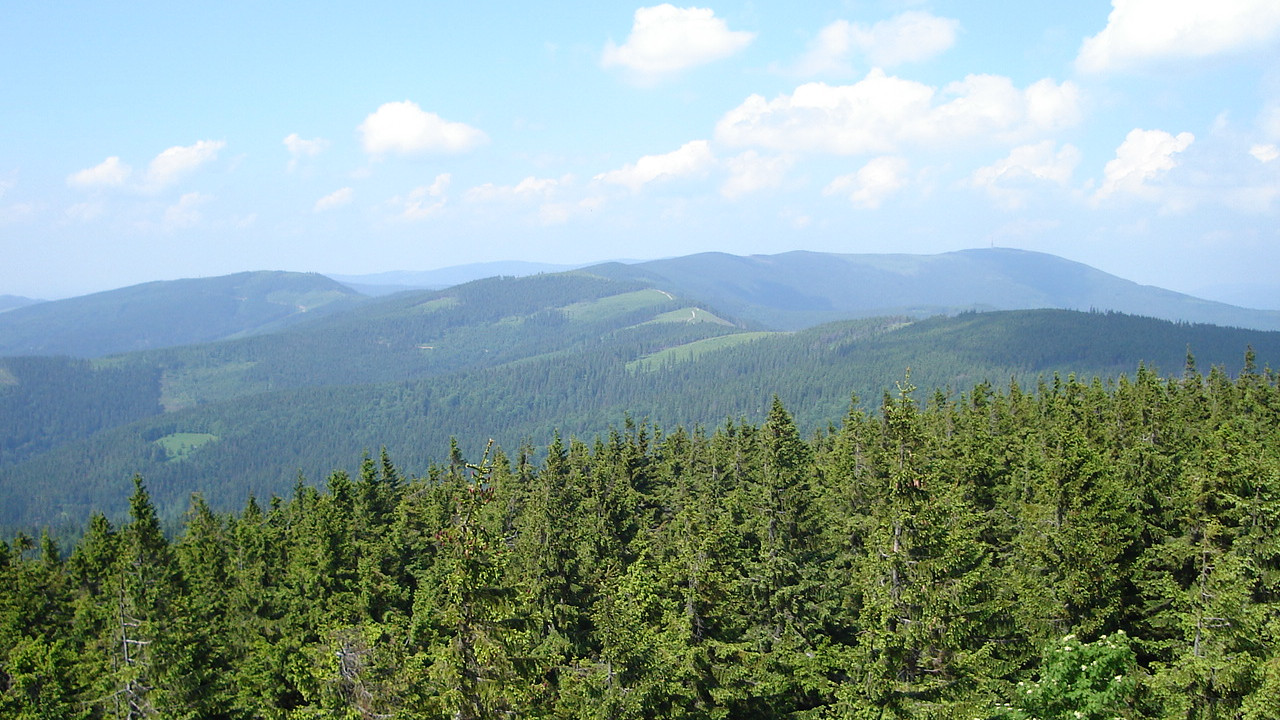 Widok z Baraniej Góry Widok z Baraniej Góry