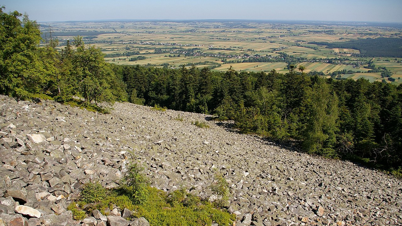 Widok z Łysej Góry Widok z Łysej Góry