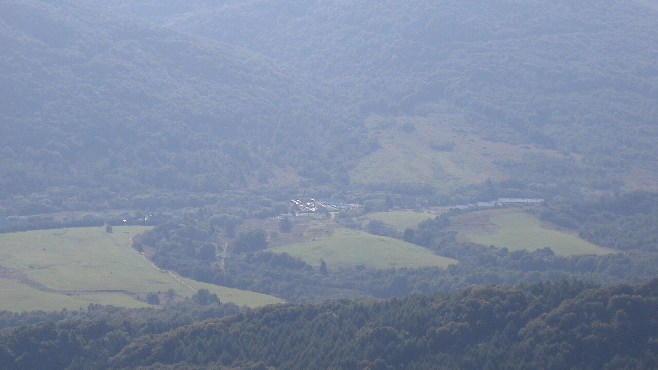 Wołosate - widok z Tarnicy Wołosate - widok z Tarnicy